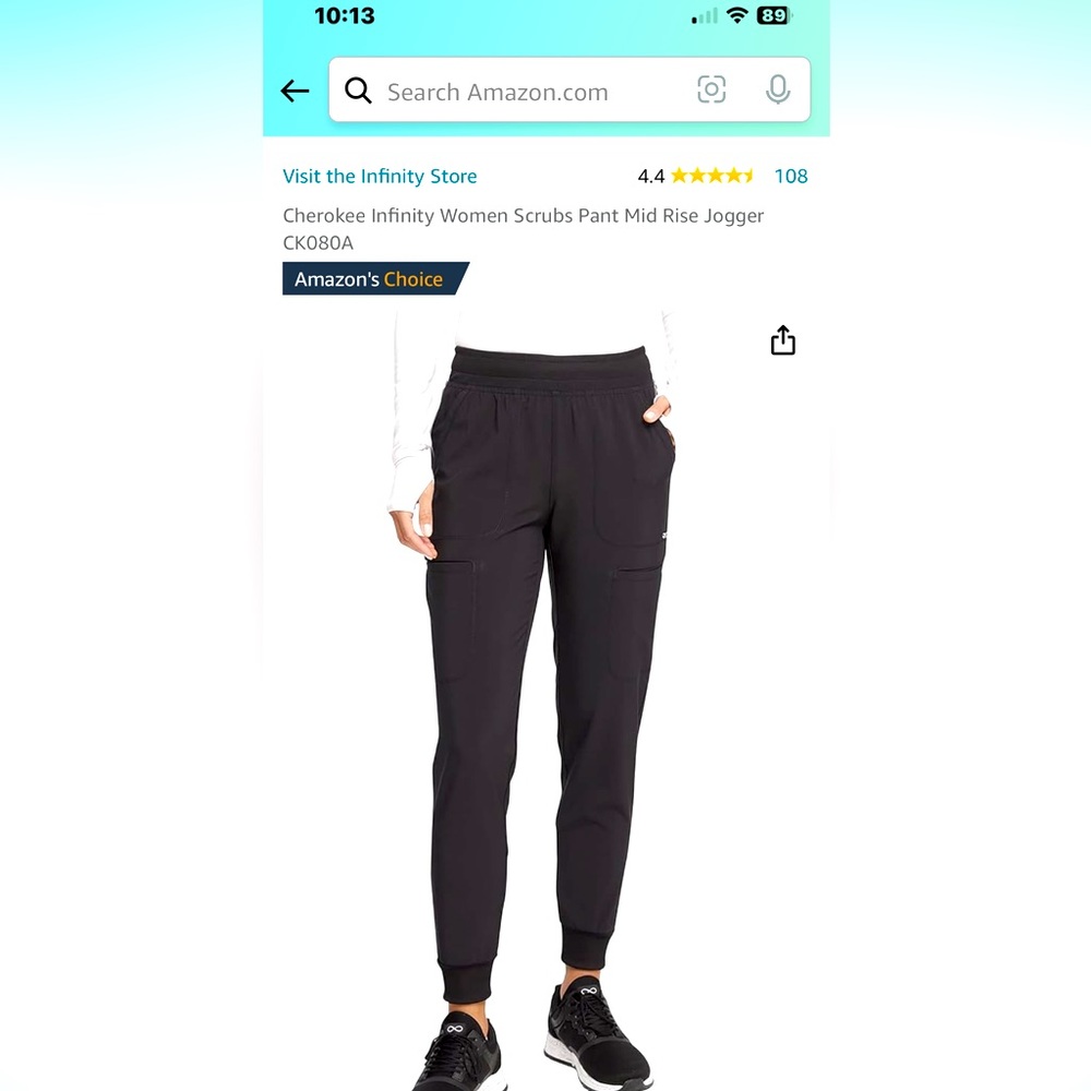 Cherokee Infiniti jogger style scrub pants. Gently used like new condition.